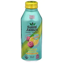 Saint James Yerba Mate Raspberry Lemon Bottle - 16 Fl. Oz.