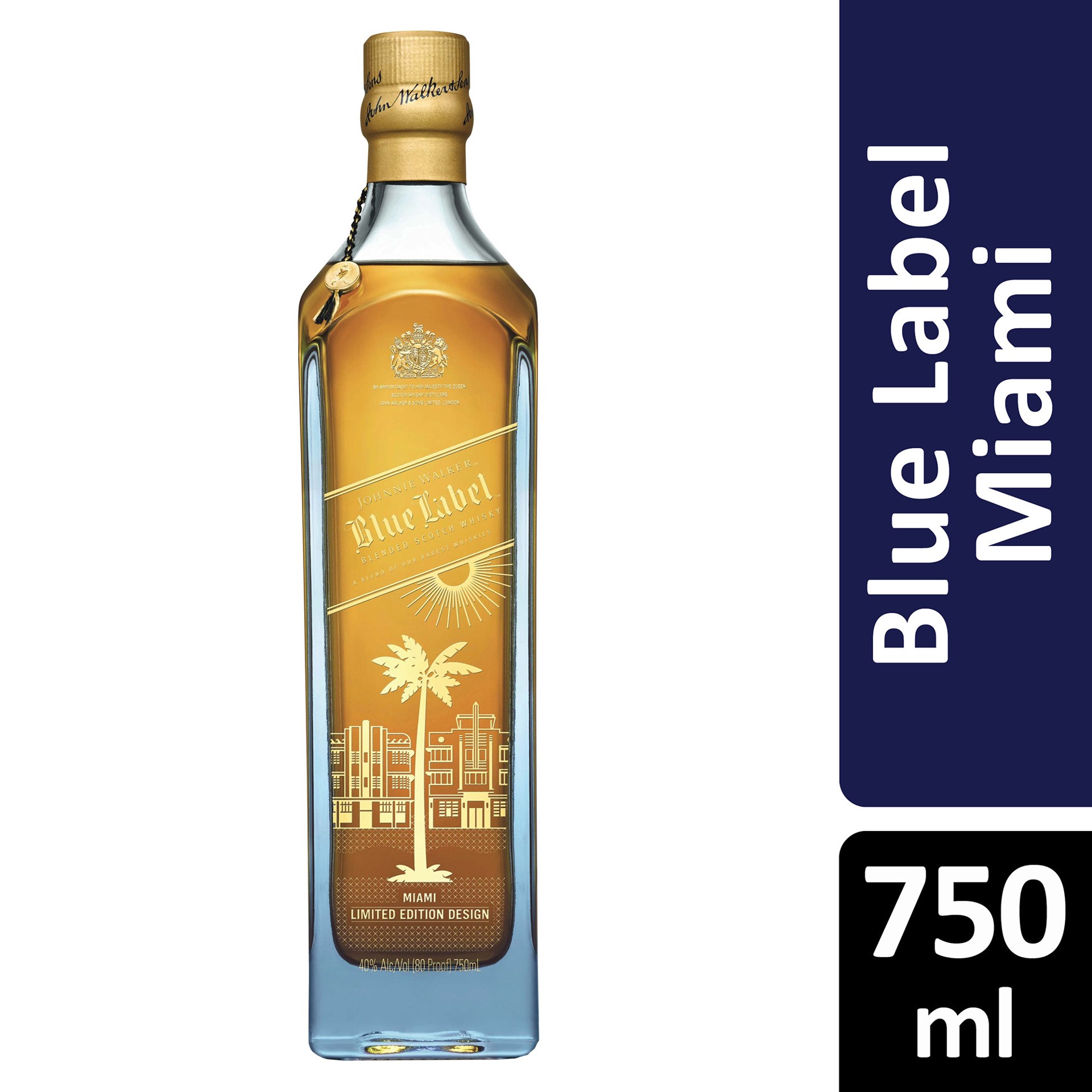 slide 2 of 6, Johnnie Walker Blue Label Blended Scotch Whisky, Miami, 750 mL, 750 ml