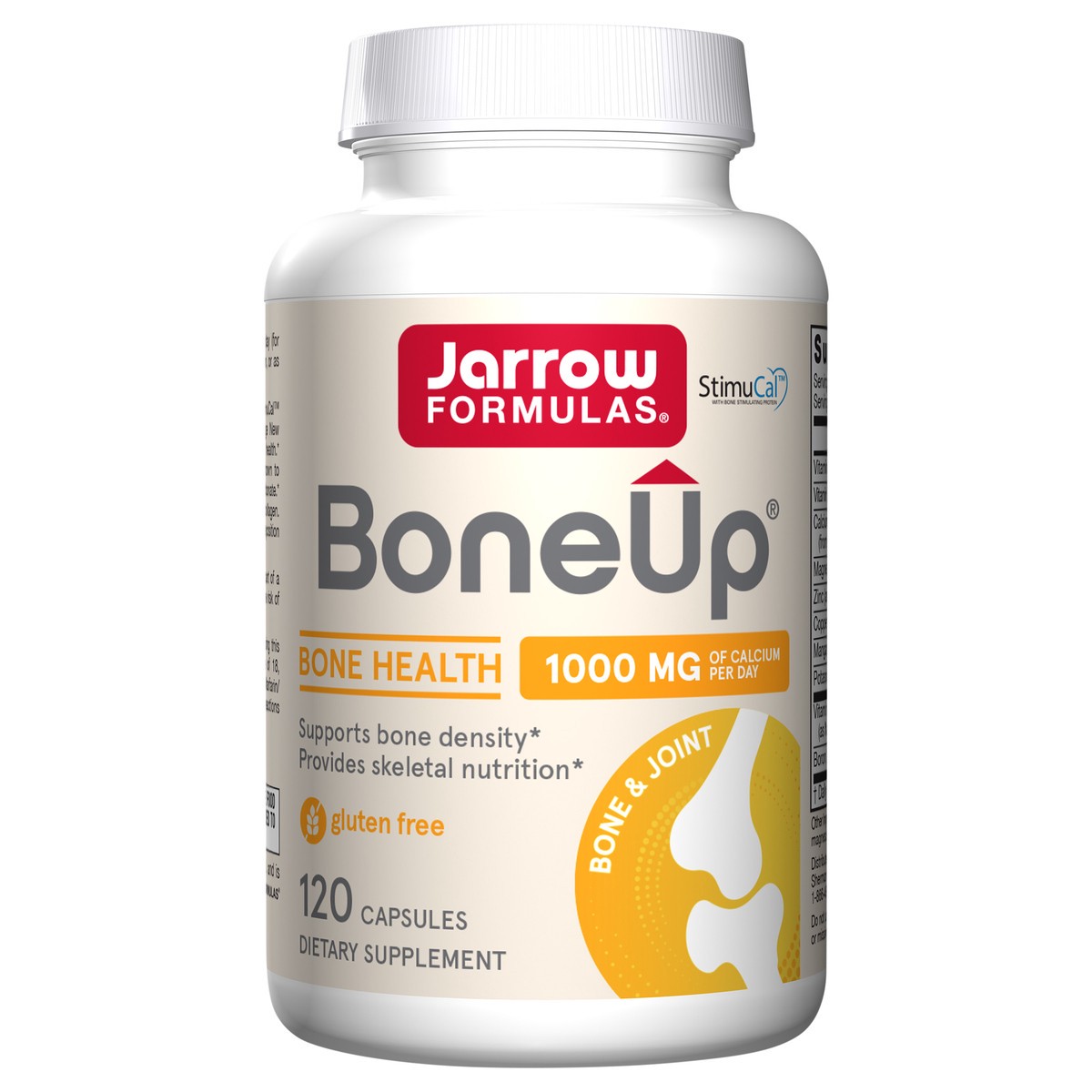 slide 1 of 1, Jarrow Formulas BoneUp - 120 Capsules - Micronutrient Formula for Bone Health - Supplement Includes Natural Sources of Vitamin D3, Vitamin K2 (as MK-7) & Calcium - 60 Servings, 120 ct
