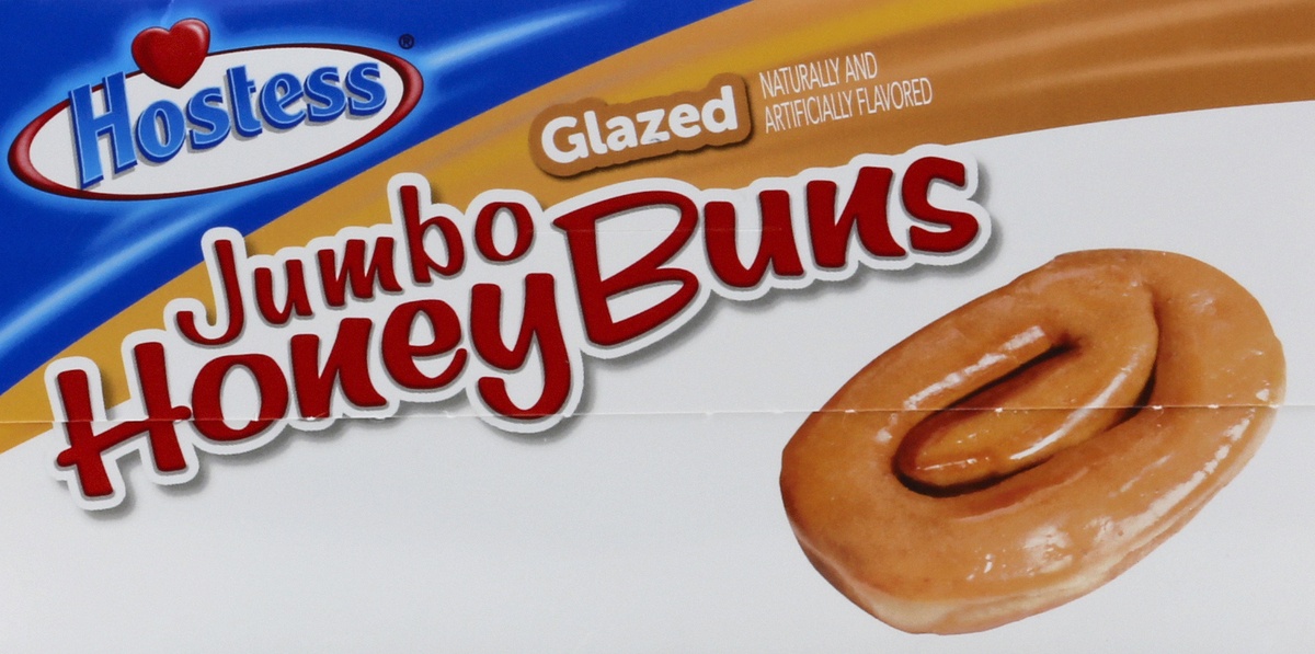 slide 2 of 7, HOSTESS Jumbo Glazed Honey Bun, Single Serve, 4.75 oz, 