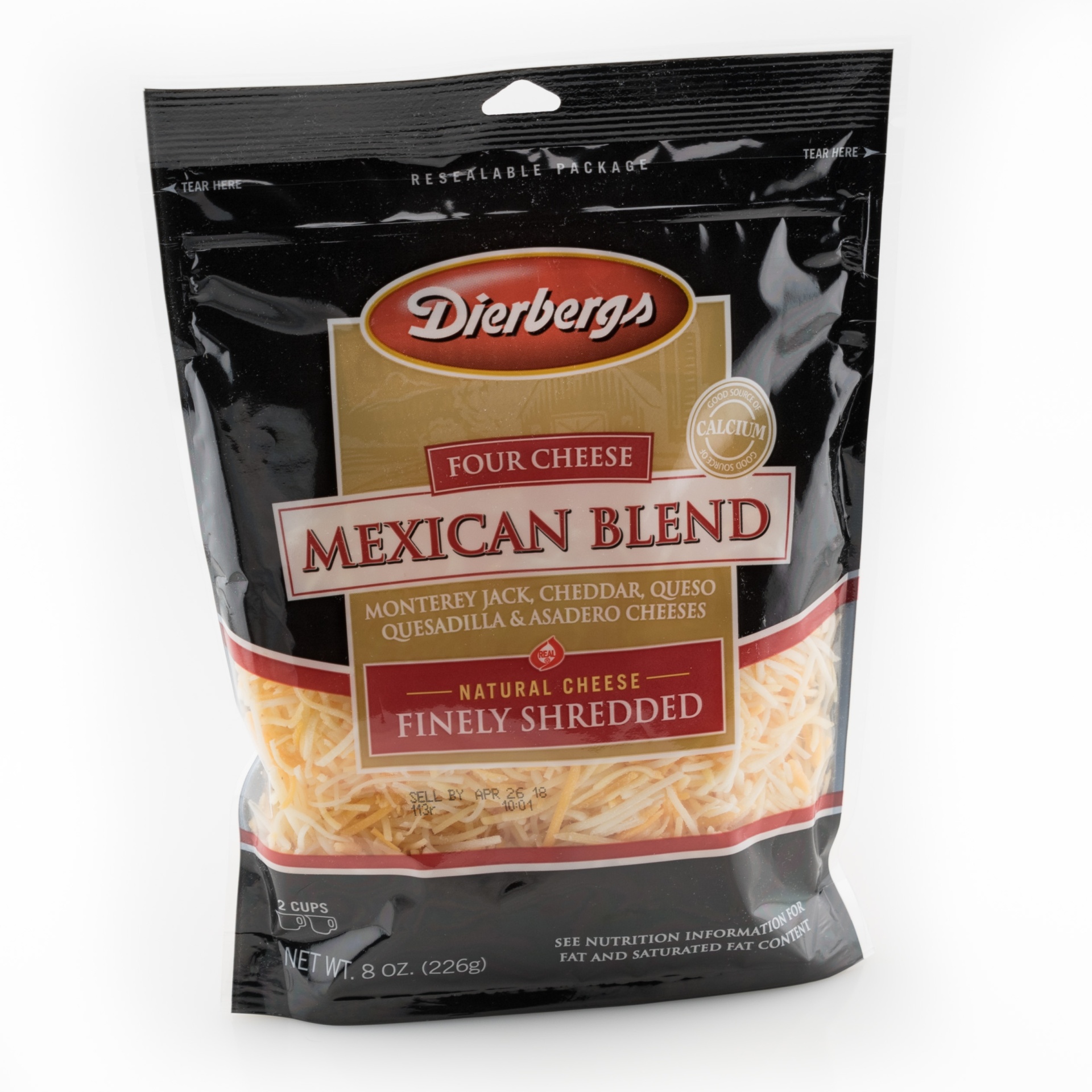 slide 1 of 1, Dierbergs Finely Shredded Mexican Cheese, 8 oz