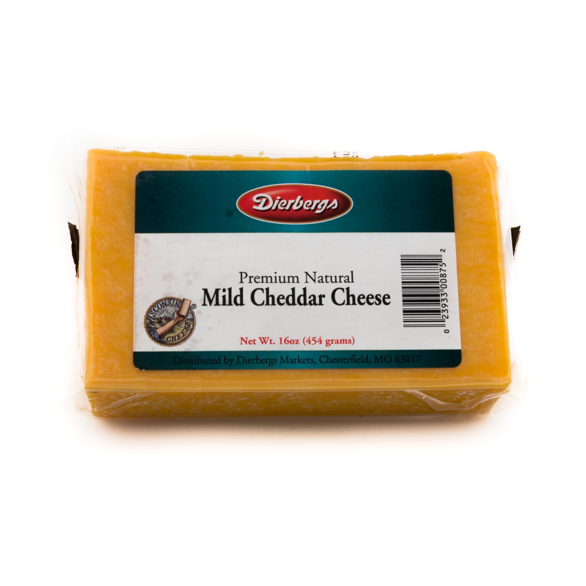 slide 1 of 1, Dierbergs Mild Cheddar Chunk Cheese, 16 oz