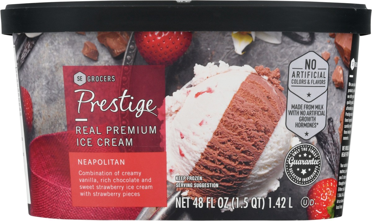 slide 9 of 9, Prestige Real Premium Ice Cream Neapolitan, 48 oz