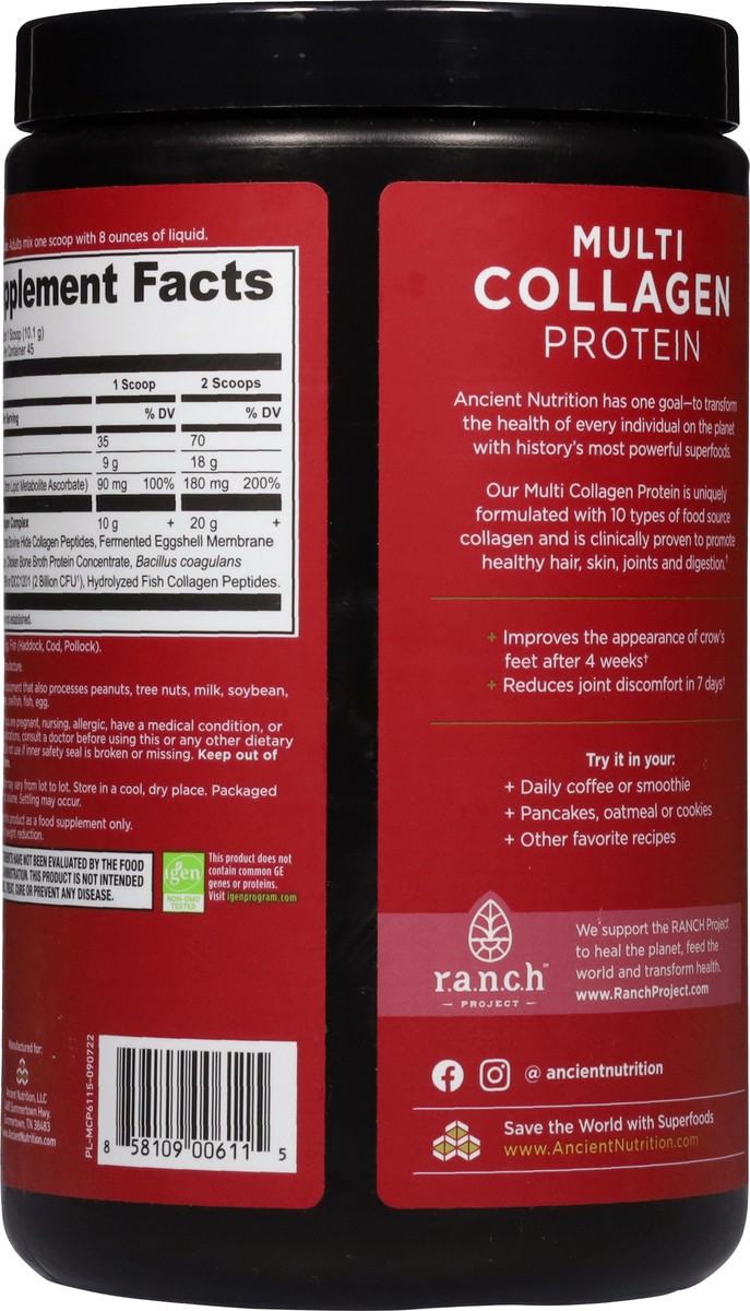 slide 2 of 12, Ancient Nutrition Multi Collagen Protein 16 oz, 16 oz