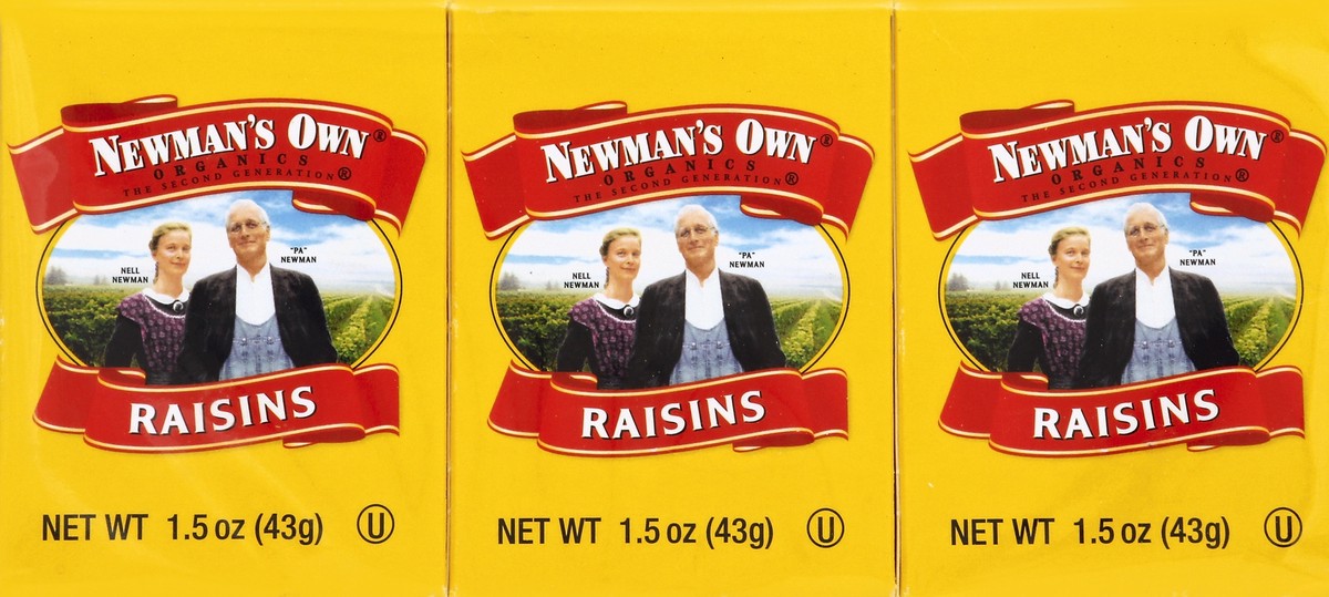 slide 3 of 4, Newman's Own Raisins 6 ea, 6 ct