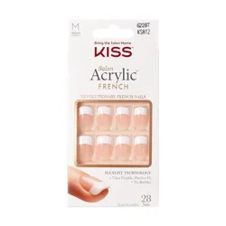 Kiss Salon Acrylic French Nails 28 ea