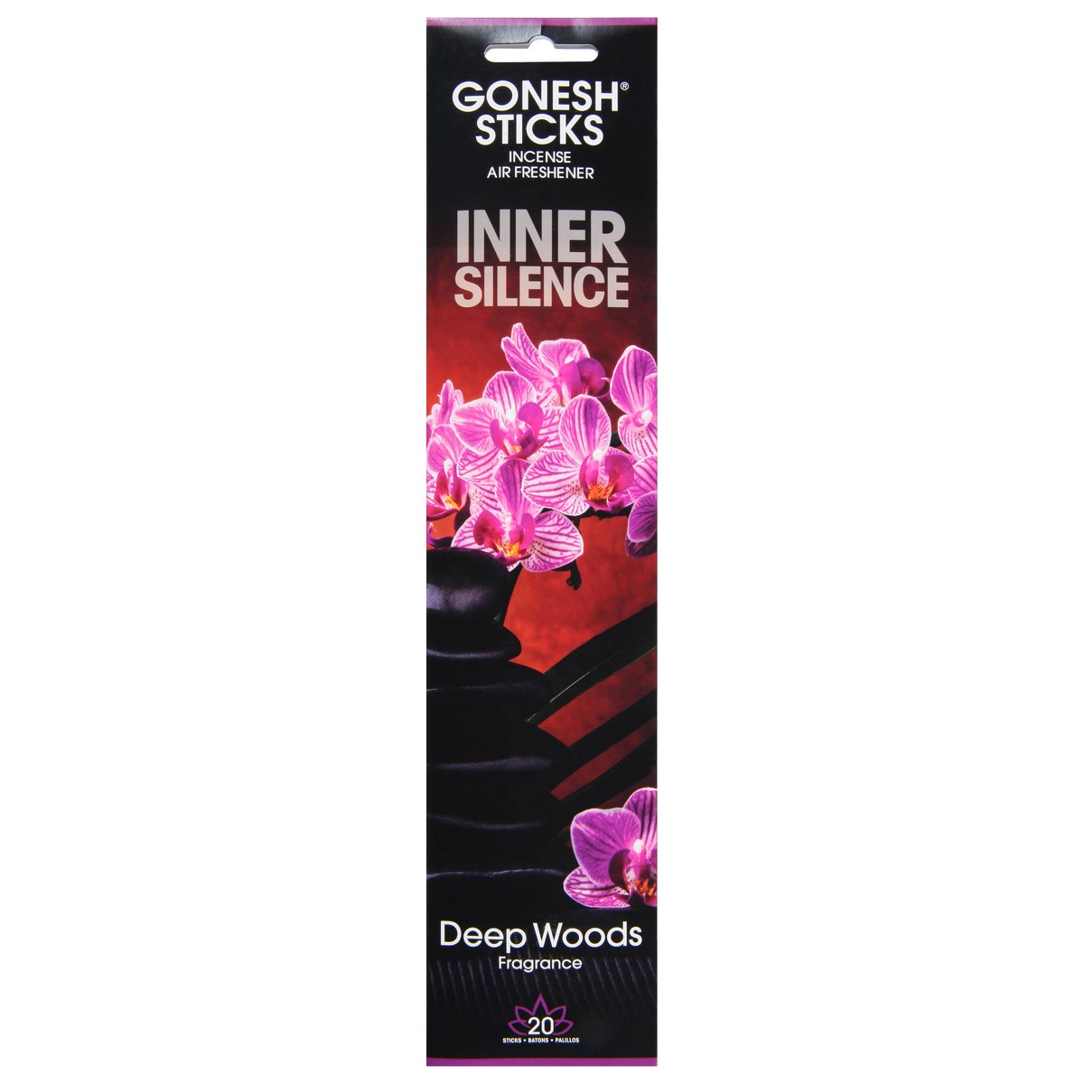 slide 1 of 9, Gonesh Incense Inner Silence Deep Woods Fragrance Incense Air Freshener 20 ea, 1 ct