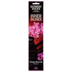 Gonesh Incense Inner Silence Deep Woods Fragrance Incense Air Freshener - 20 ea