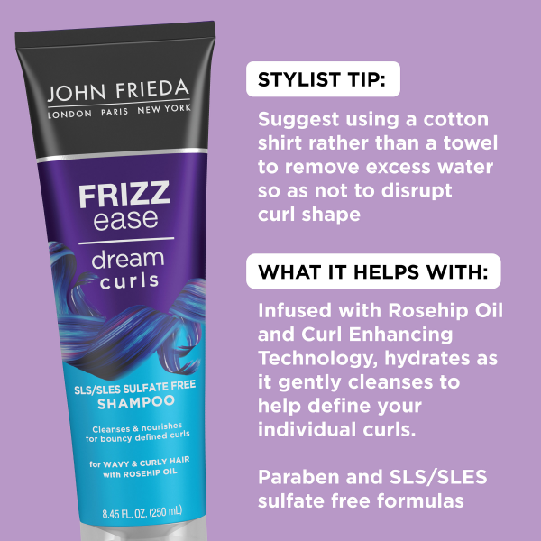 slide 24 of 29, John Frieda Dream Curls Shampoo 8.45 fl oz Tube, 8.45 fl oz