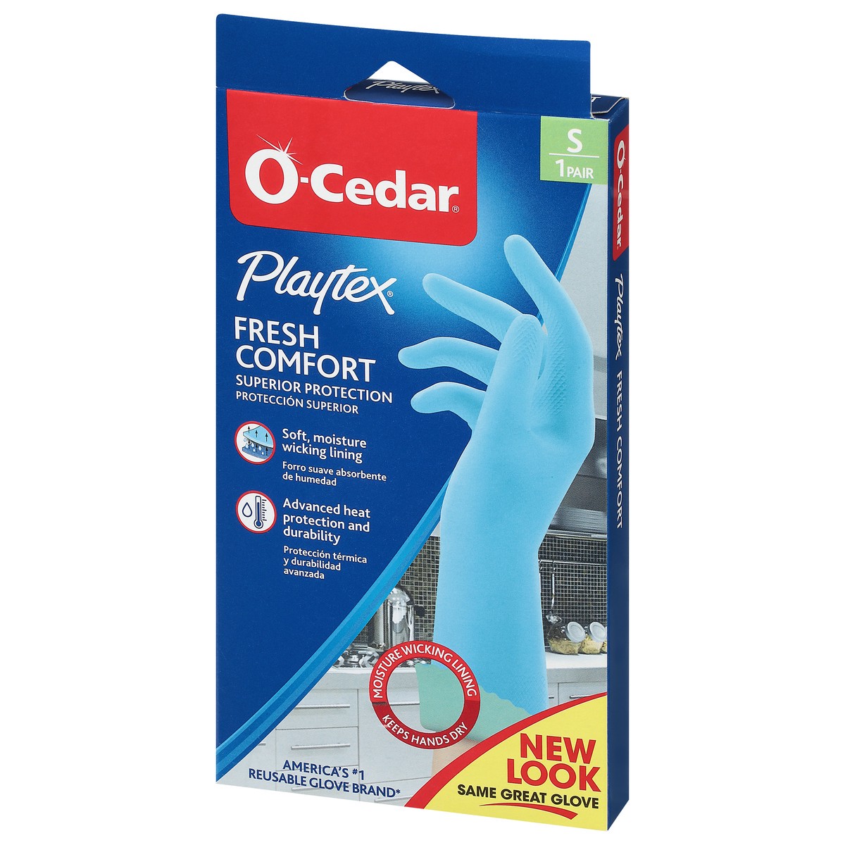 slide 4 of 9, O-Cedar O Cedar Gloves, Fresh Comfort, Small, 1 ct