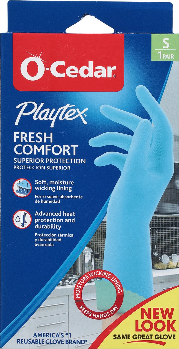 slide 6 of 9, O-Cedar O Cedar Gloves, Fresh Comfort, Small, 1 ct