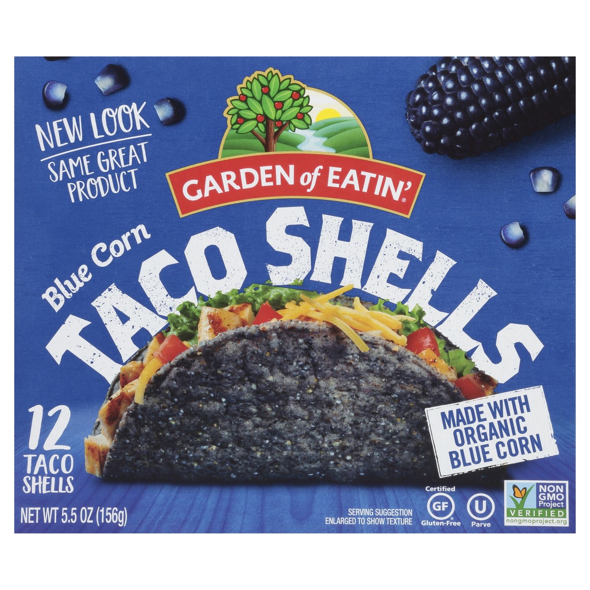 slide 1 of 9, Garden of Eatin' Garden of Eatin Blue Corn Taco Shells, 12 ct; 5.5 oz