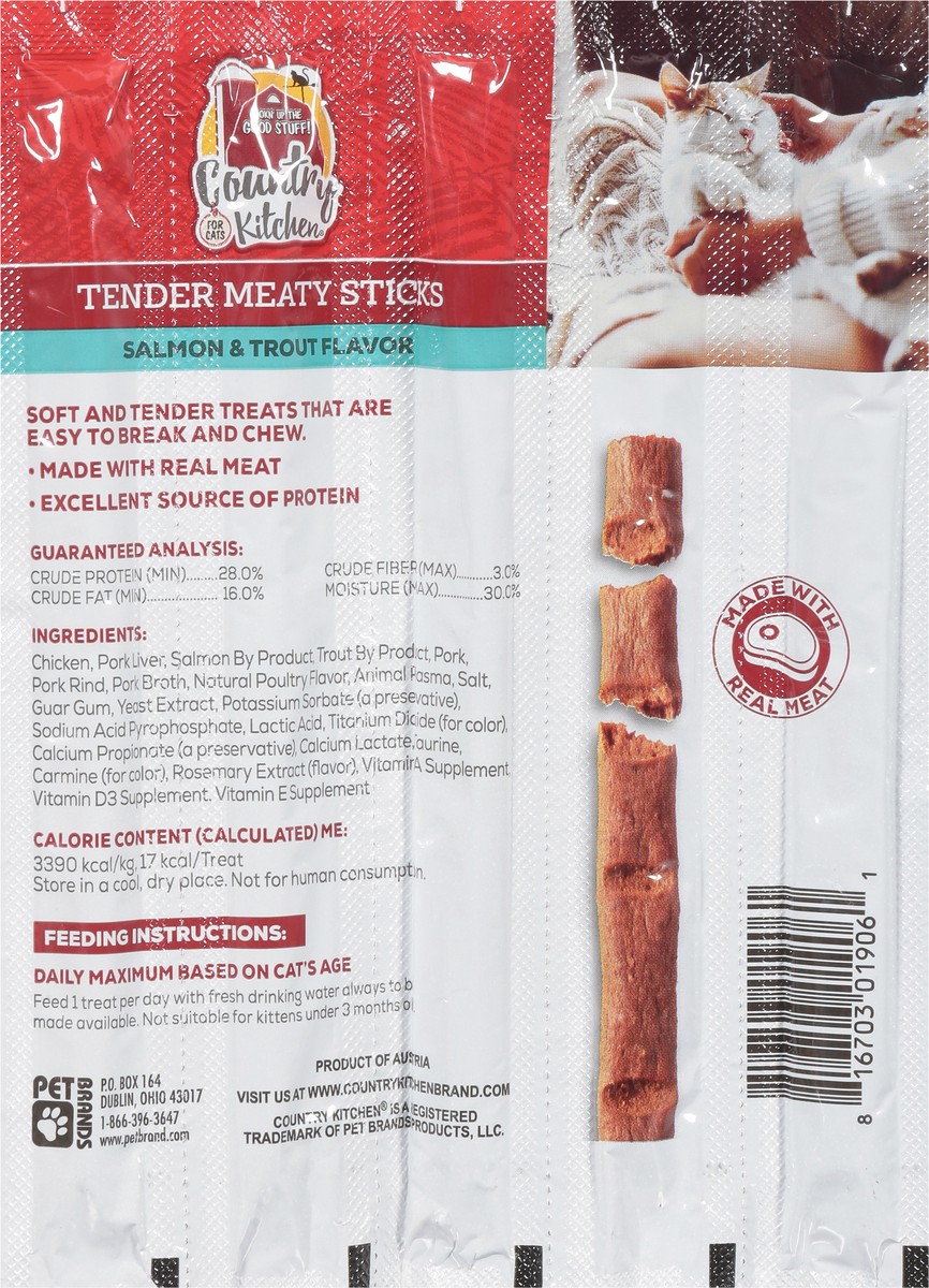 slide 9 of 15, Country Kitchen Tender Salmon & Trout Flavor Meaty Sticks 5 ea, 5 ct