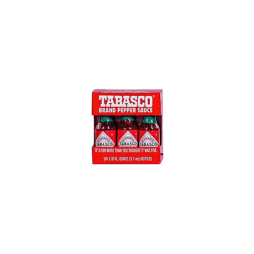 slide 1 of 1, Tabasco Mini Packs 6 Bottles, 1 ct