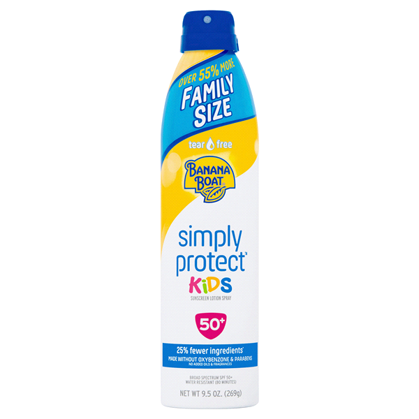 slide 1 of 1, Banana Boat Kids Mineral Enriched Sunscreen Spray - SPF, 9.5 oz