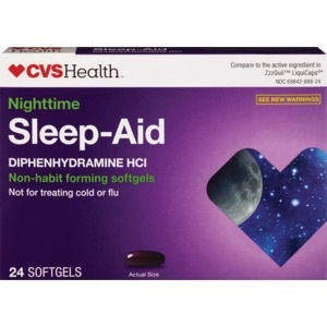 slide 1 of 1, CVS Health Nighttime Sleep Aid Softgels, 24ct, 24 ct