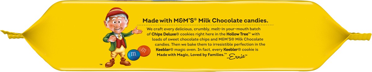 slide 11 of 13, Keebler Brands 05874 154730 Chips Deluxe DblChocolateM&M OW Everyday 9.75oz No PMT_3D Keebler_CCC, 9.75 oz