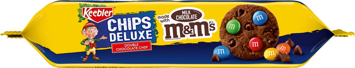slide 7 of 13, Keebler Brands 05874 154730 Chips Deluxe DblChocolateM&M OW Everyday 9.75oz No PMT_3D Keebler_CCC, 9.75 oz