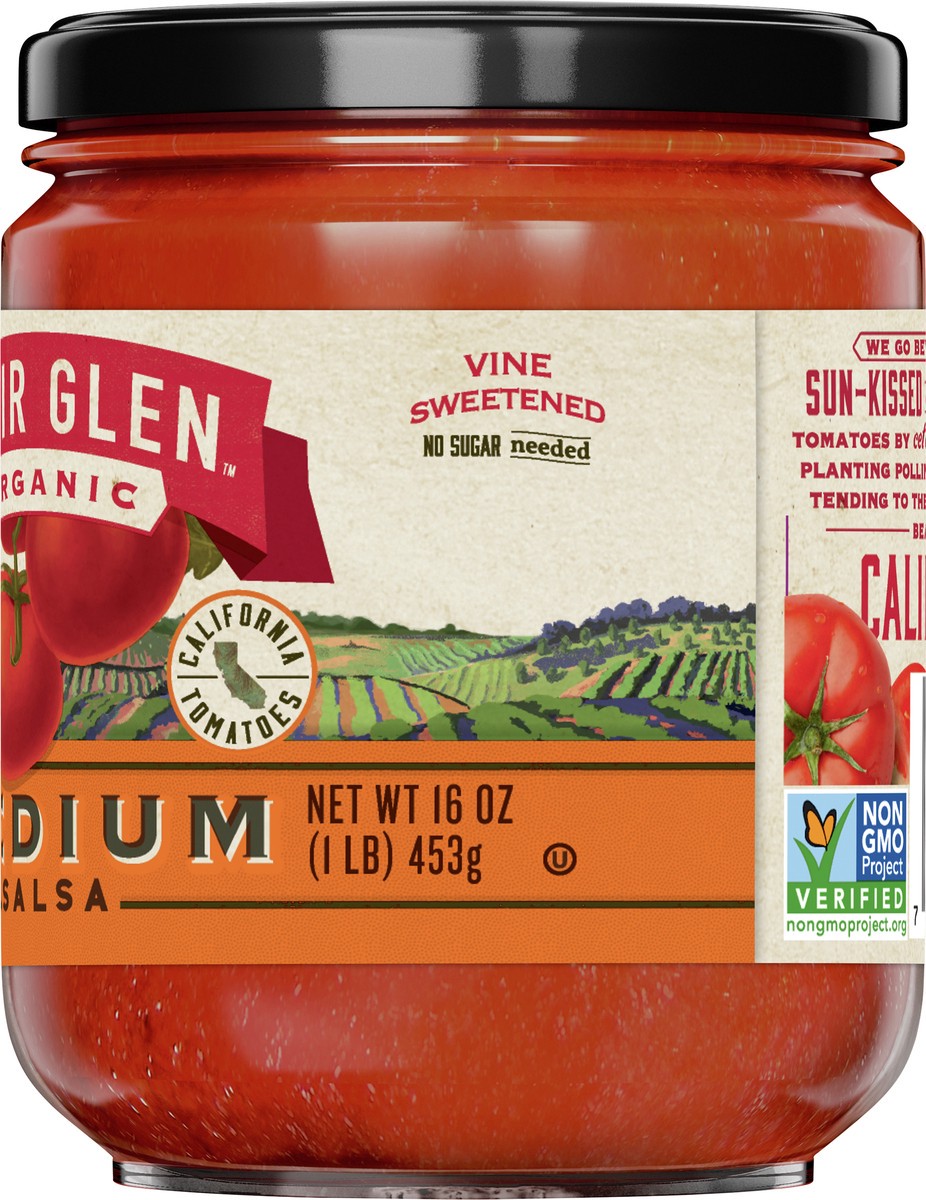 slide 10 of 14, Muir Glen USDA Certified Organic Medium Salsa, 16 oz, 16 oz