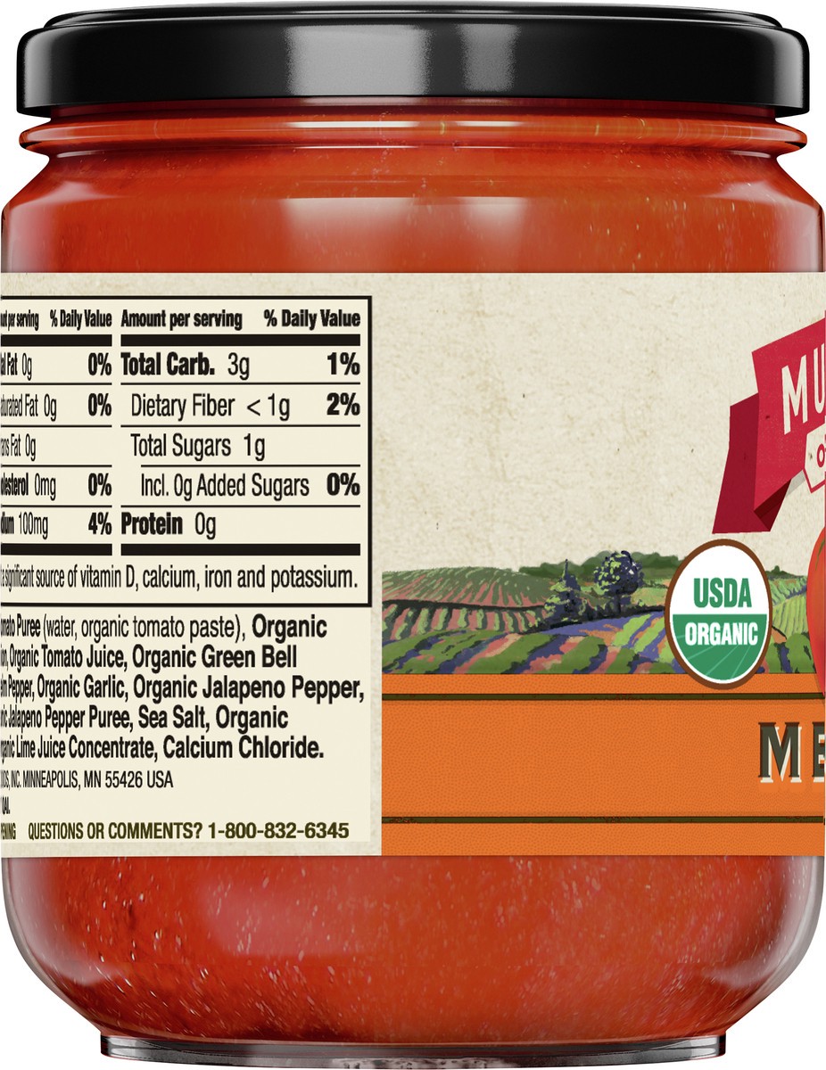 slide 12 of 14, Muir Glen USDA Certified Organic Medium Salsa, 16 oz, 16 oz