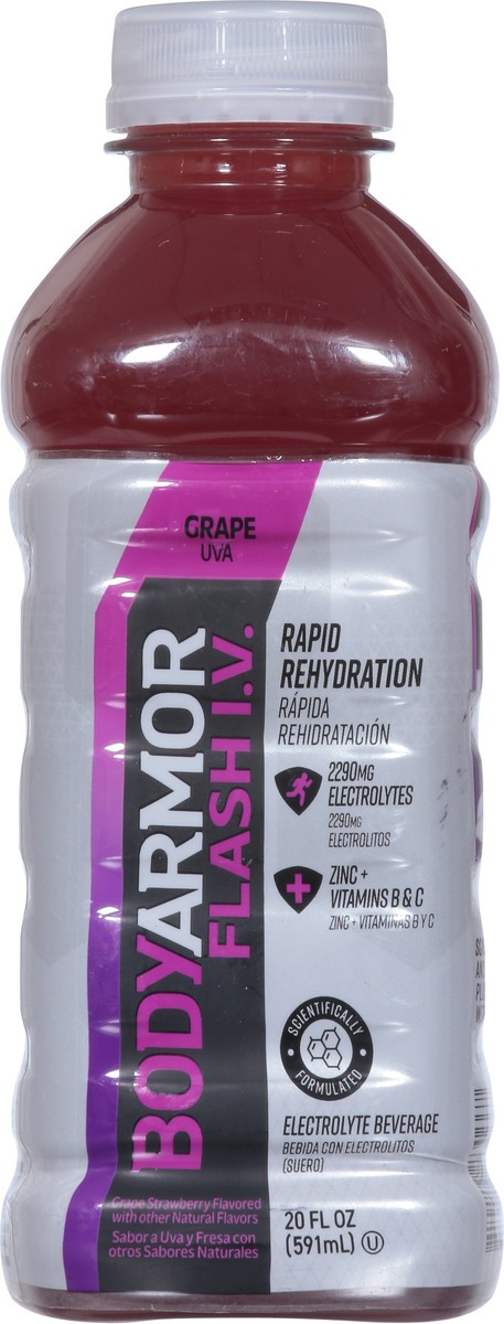 slide 8 of 15, BODYARMOR Flash I.V. Grape Electrolyte Sports Drink, 20 fl oz Bottle, 20 oz