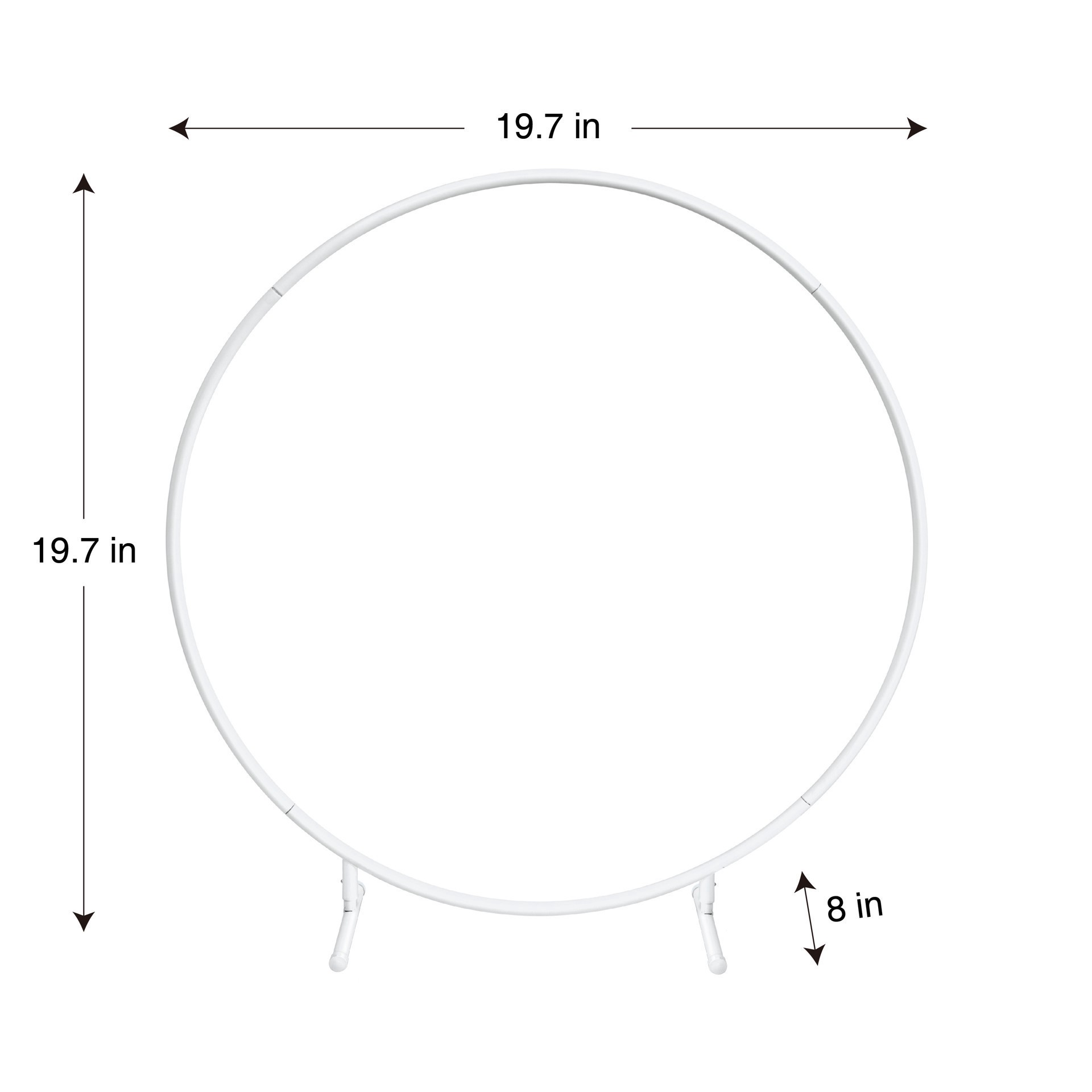 slide 4 of 4, 19.75" White Tabletop Hoop By Celebrate It, 19.75 in
