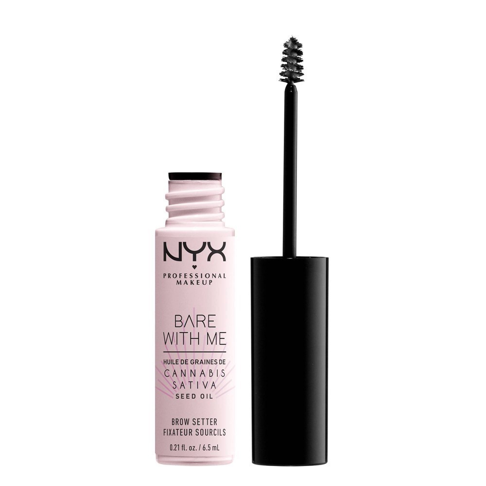 slide 2 of 3, NYX Professional Makeup Bare with Me Cannabis High Brow Setter, 0.21 fl oz