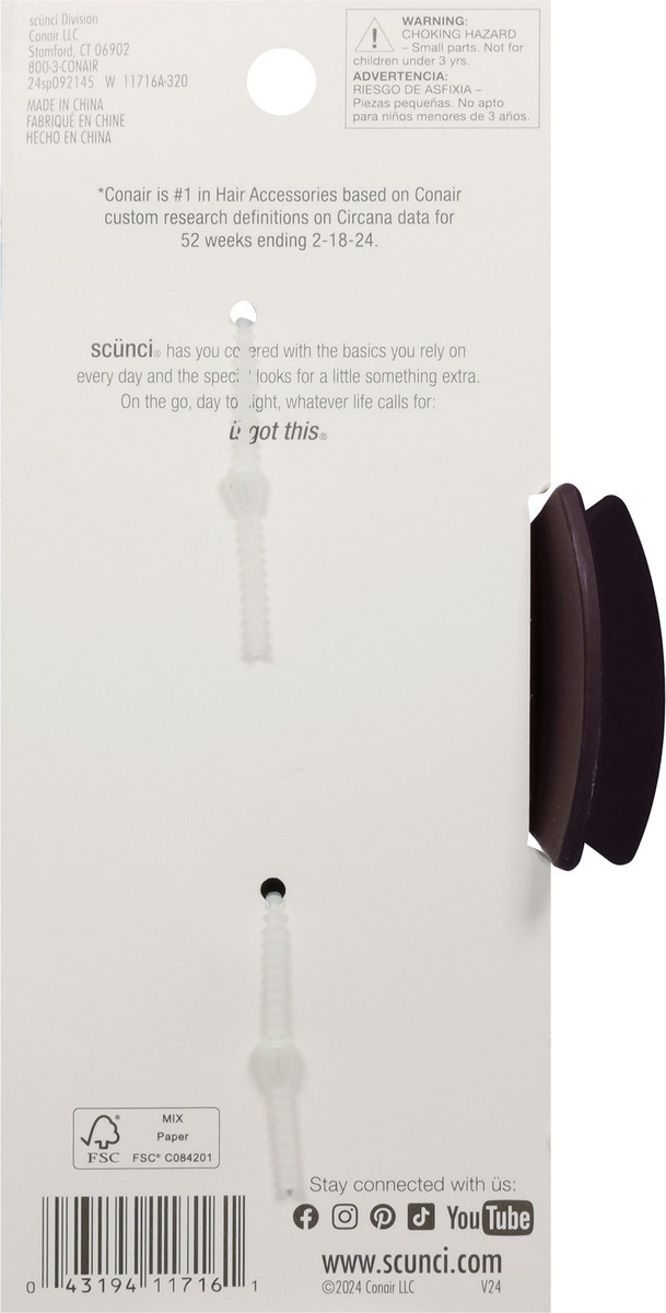 slide 11 of 11, Conair Tamera Squiggle Claw Clip 1-Pk Xl, 1 ct