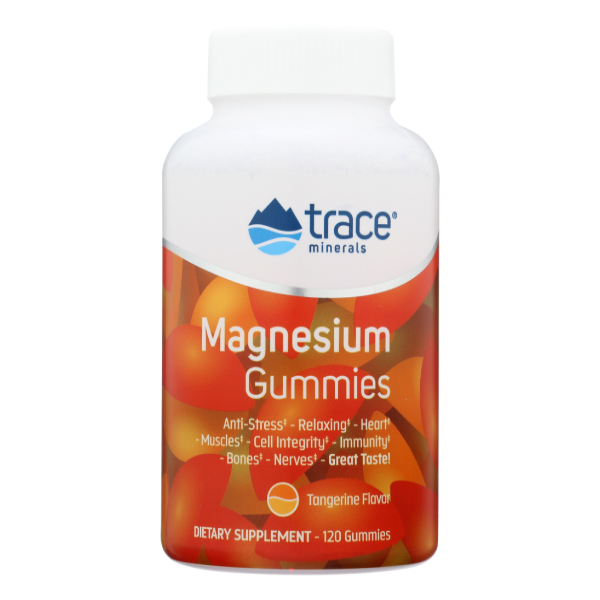 slide 1 of 1, Trace Minerals Magnesium Gummies - Tangerine, 120 ct