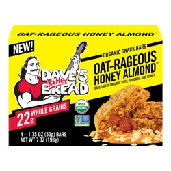 Dave's Killer Bread Snack Bars, Organic, Oat-Rageous Honey Almond