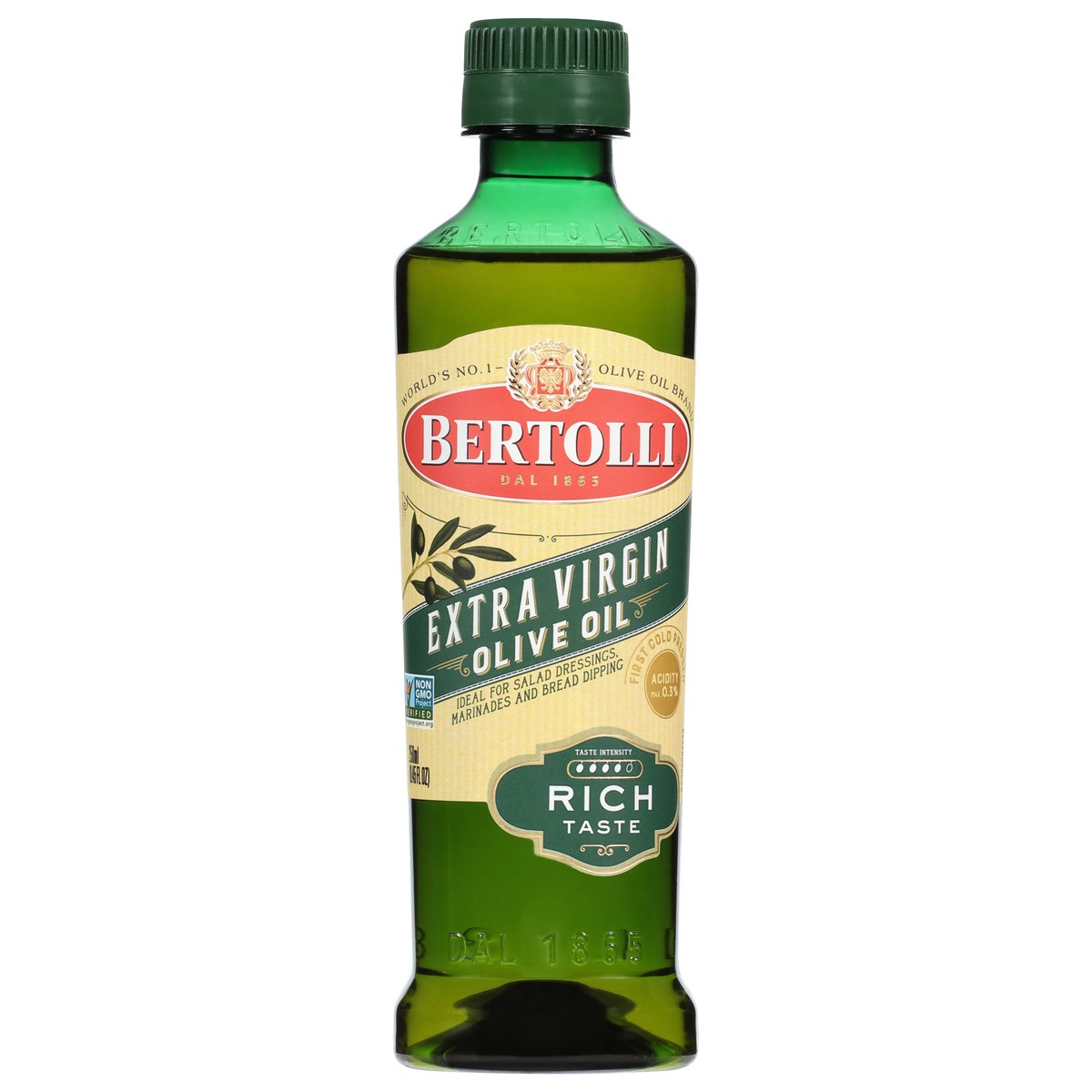 slide 1 of 12, Bertolli Extra Virgin Olive Oil, Rich Taste, 8.45 fl oz, 250 ml
