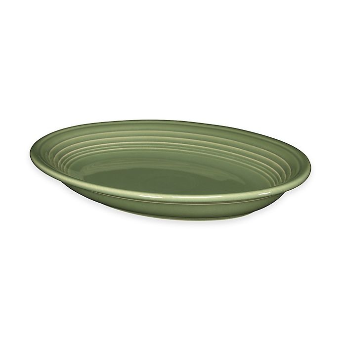 slide 1 of 1, Fiesta Oval Platter - Sage, 11.6 in