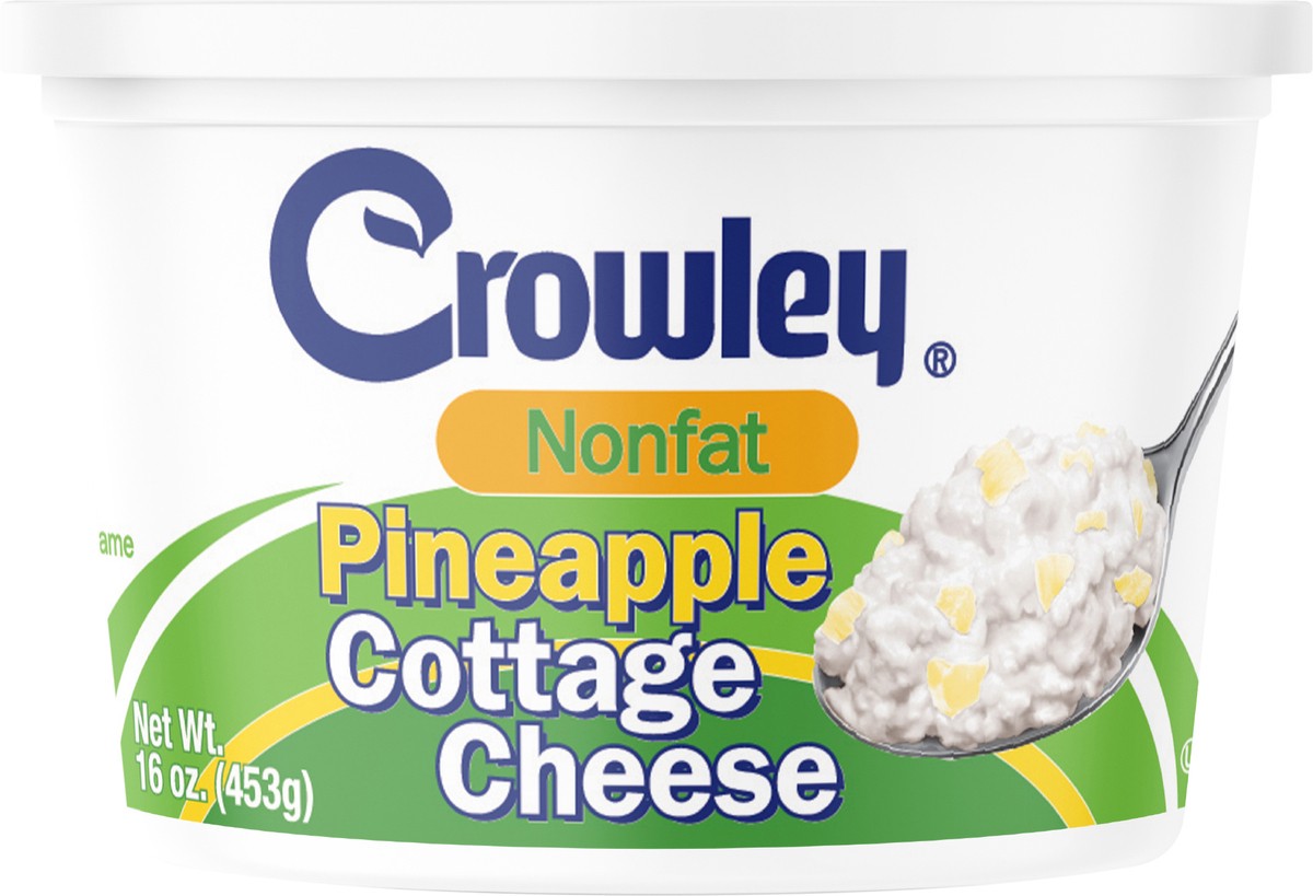 slide 6 of 9, Crowley Nonfat Pineapple Cottage Cheese, 16 oz, 16 oz