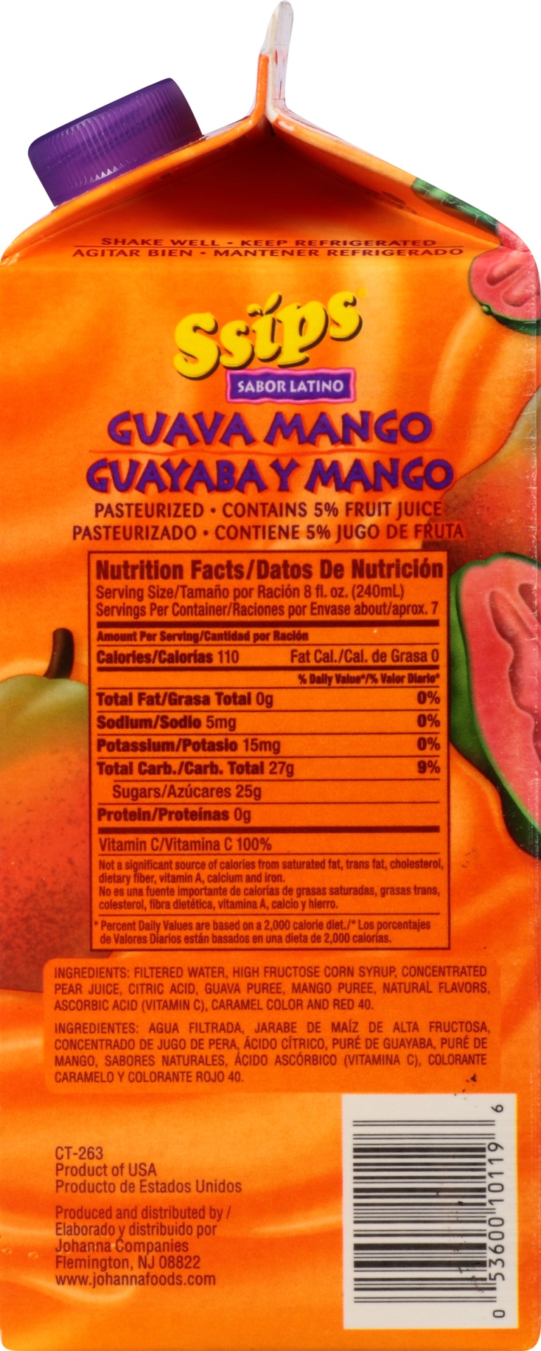 slide 5 of 8, Ssips Sabor Guava Mango, 59 fl oz