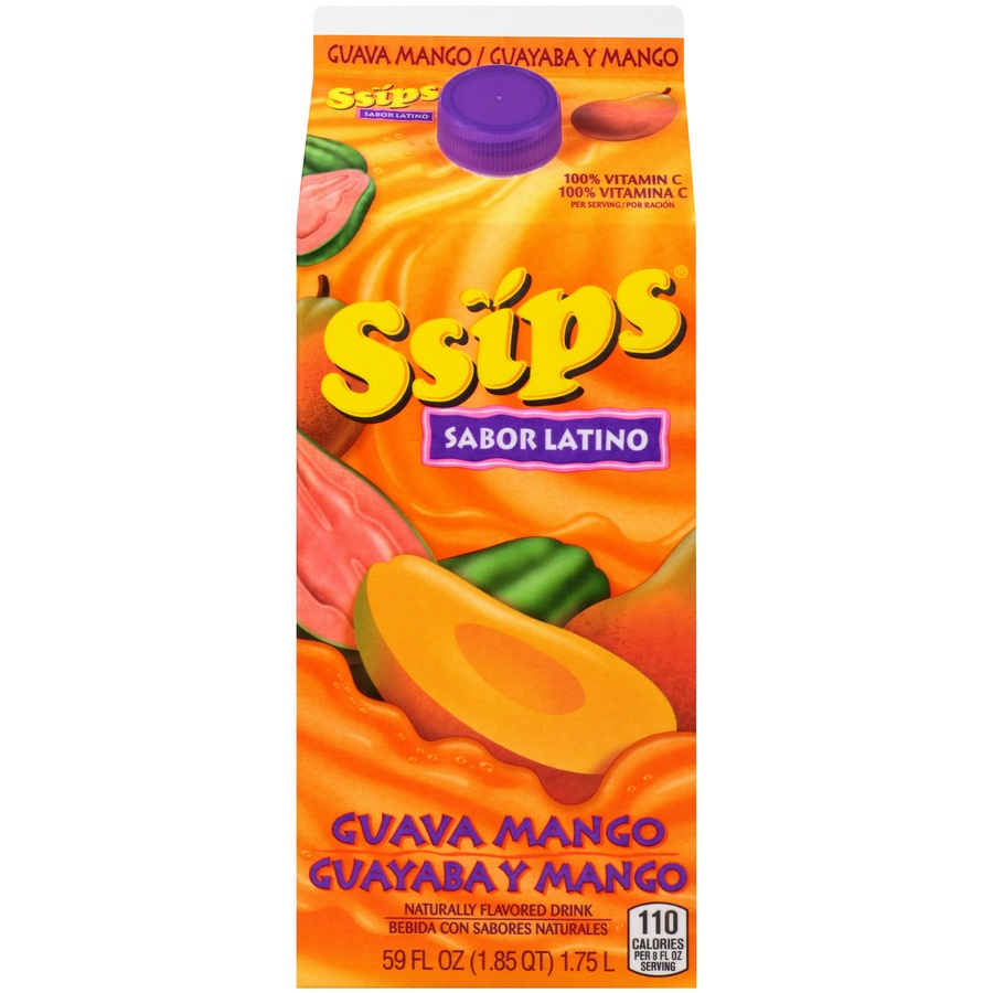 slide 1 of 8, Ssips Sabor Guava Mango, 59 fl oz