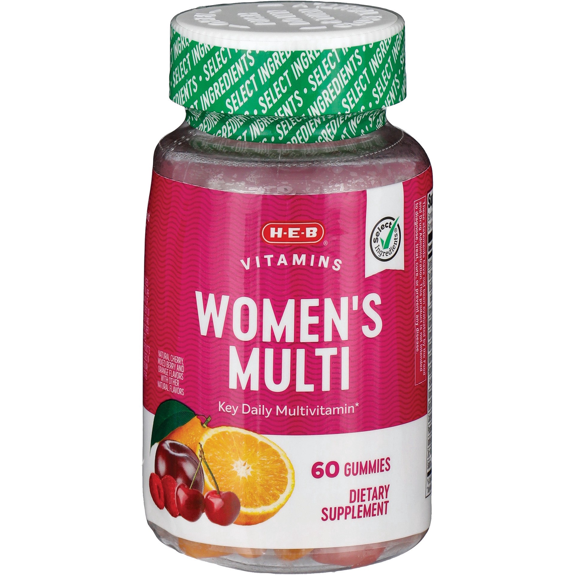 slide 1 of 1, H-E-B Select Ingredients Women's Multivitamin Gummy, 60 ct