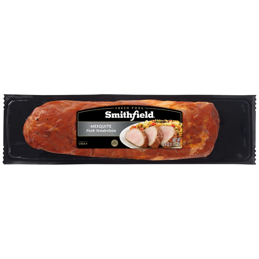 slide 1 of 1, Smithfield Mesquite Pork Tenderloin, 18.4 oz