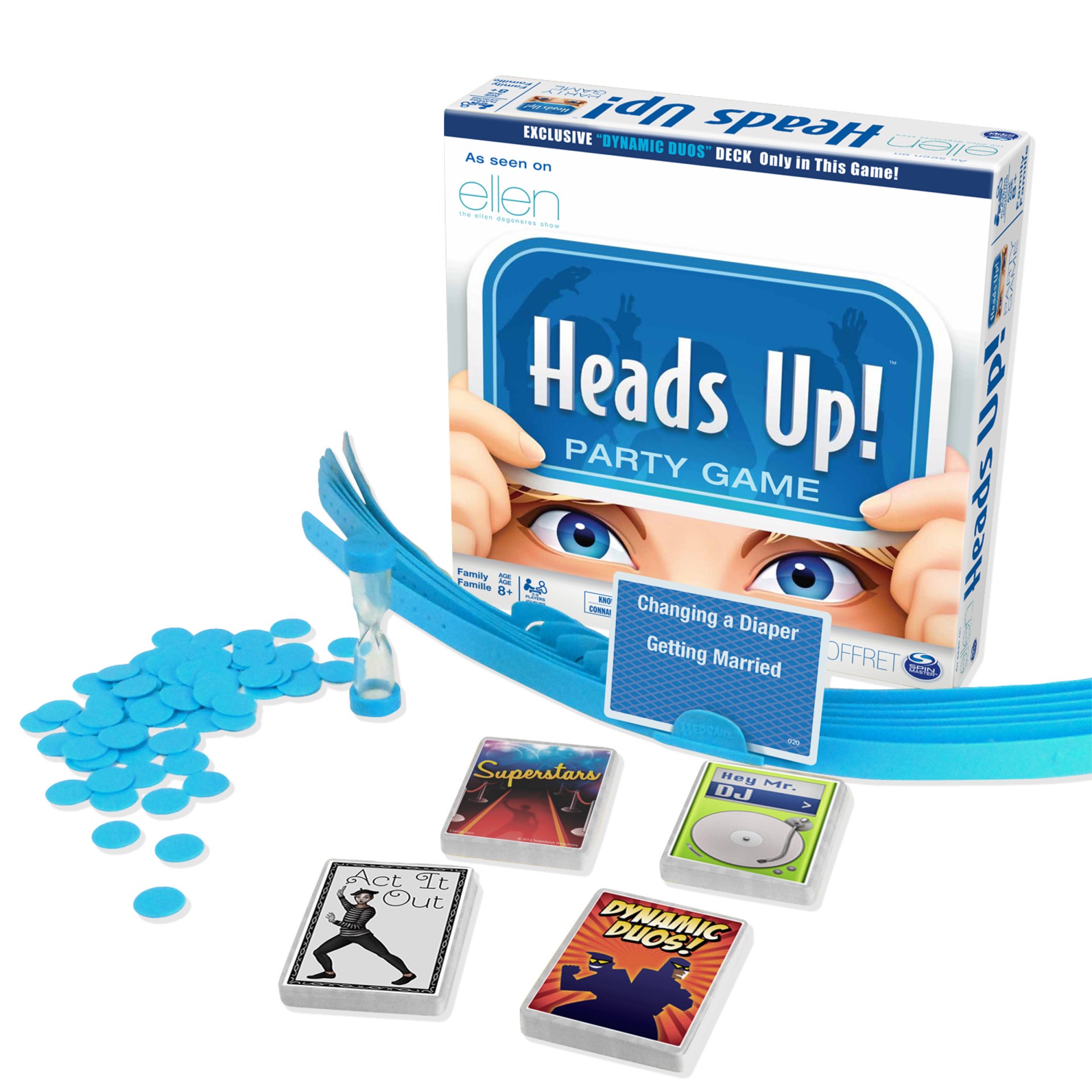 slide 3 of 5, Spin Master Heads Up! Party Board Game (Edition May Vary), 1 cnt