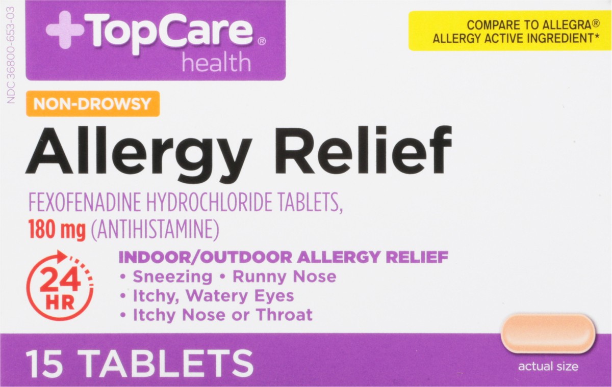 slide 4 of 9, TopCare Top Care Allergy, 15 ct
