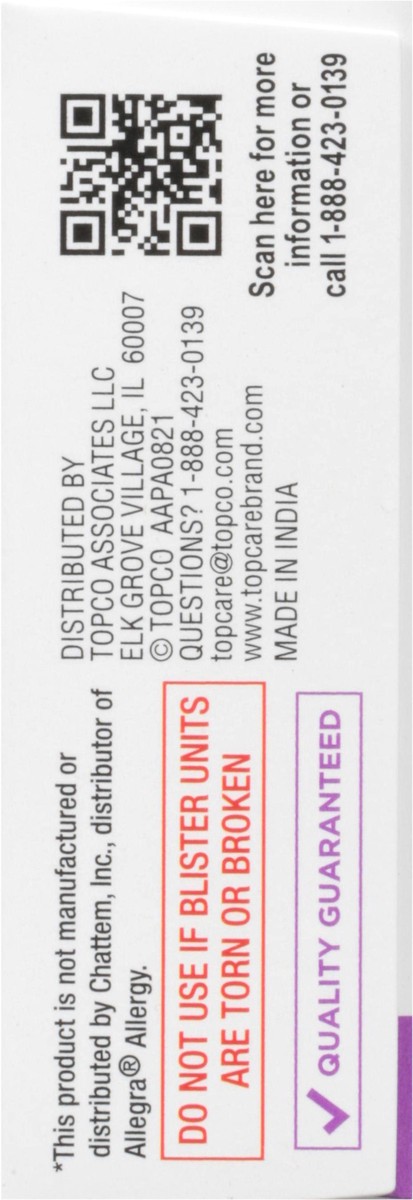 slide 3 of 9, TopCare Top Care Allergy, 15 ct