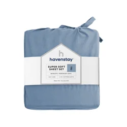 Havenstay Sheets, Full, Blue