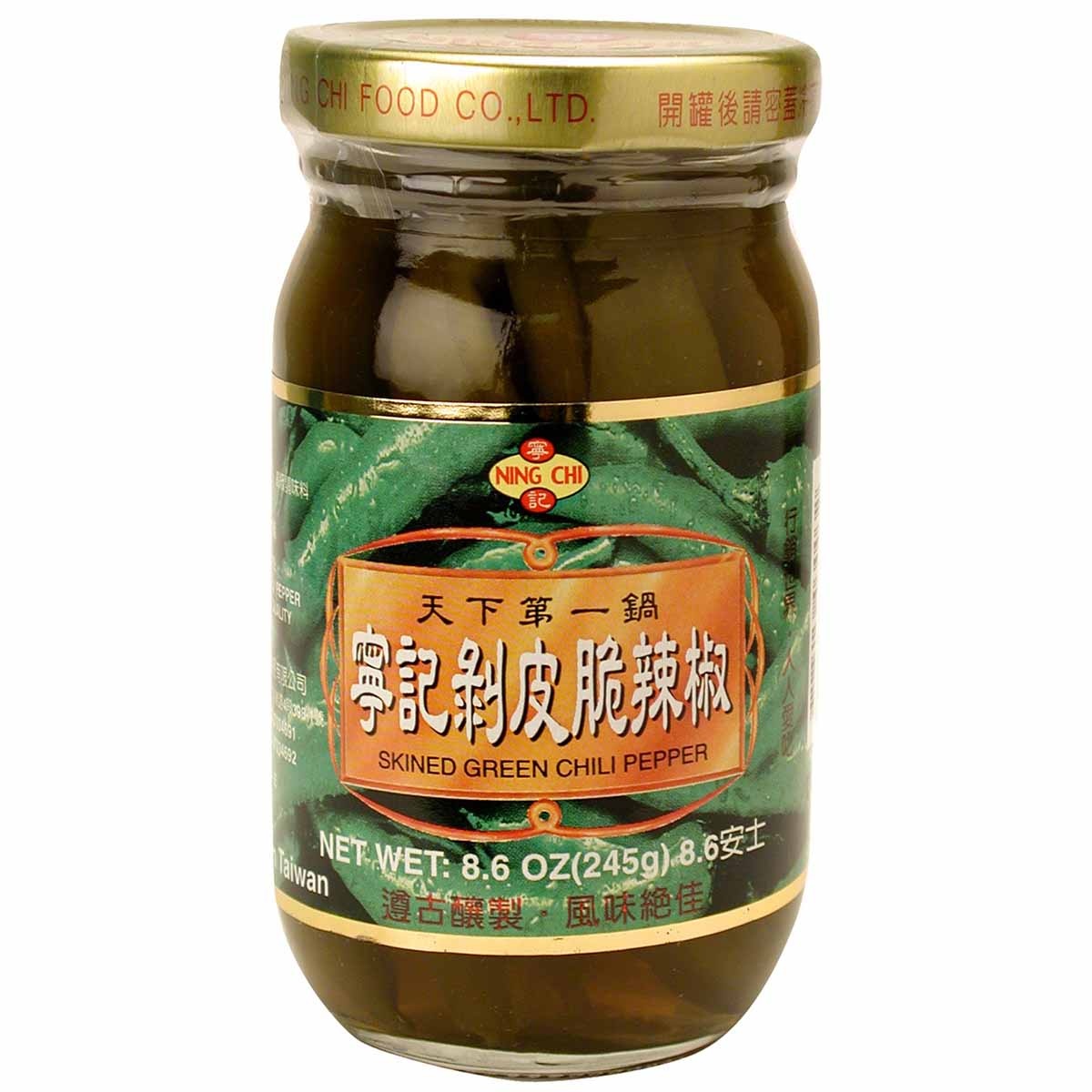 slide 1 of 1, Ning Chi Skinned Green Chili Pepper, 8.6 oz