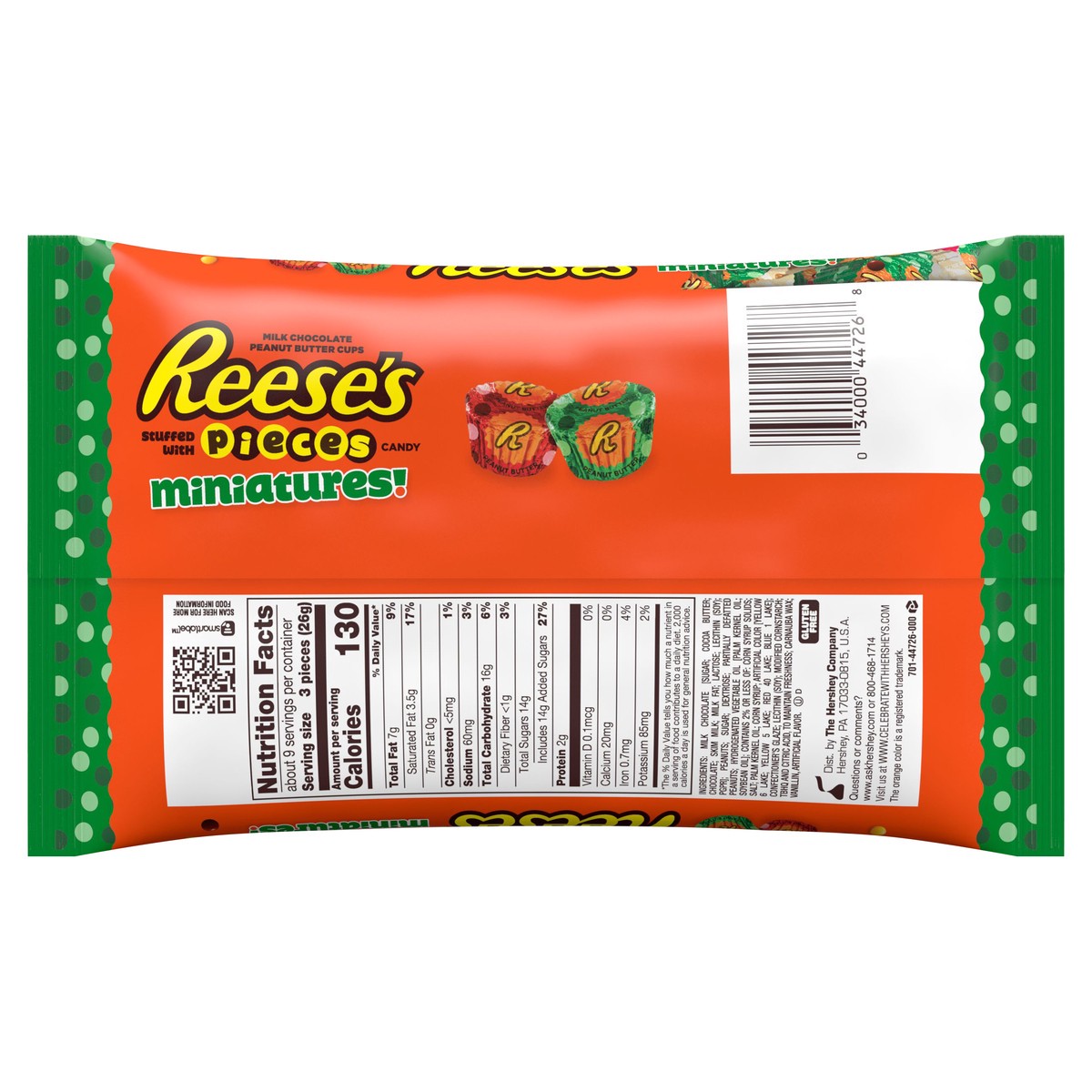 slide 3 of 4, Reese's Miniatures Milk Chocolate Peanut Butter Cups Stuffed With Pieces Candy, 7.8 oz