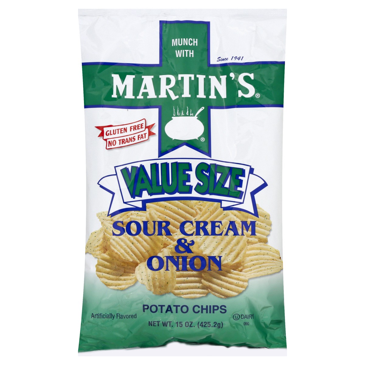 slide 5 of 13, Martin's Value Size Sour Cream & Onion Potato Chips 15 oz, 15 oz