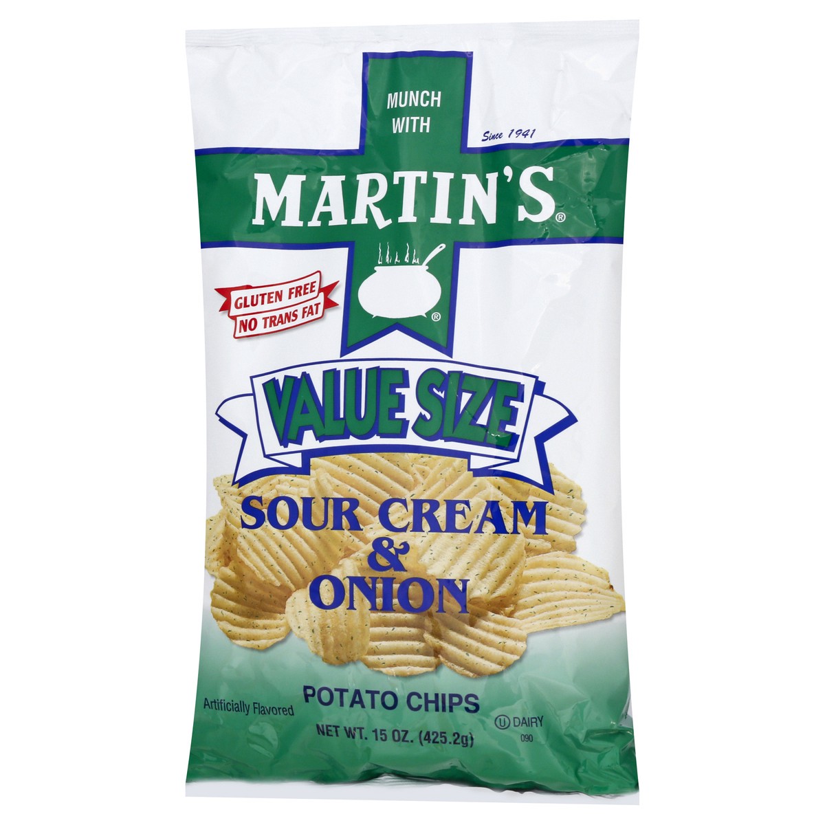 slide 7 of 13, Martin's Value Size Sour Cream & Onion Potato Chips 15 oz, 15 oz