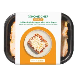 Home Chef Heat & Eat Italian-Style Lasagna With Meat Sauce