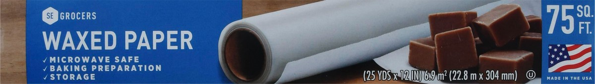 slide 7 of 12, SE Grocers Waxed Paper, 75 sq ft