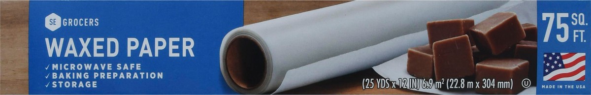 slide 9 of 12, SE Grocers Waxed Paper, 75 sq ft