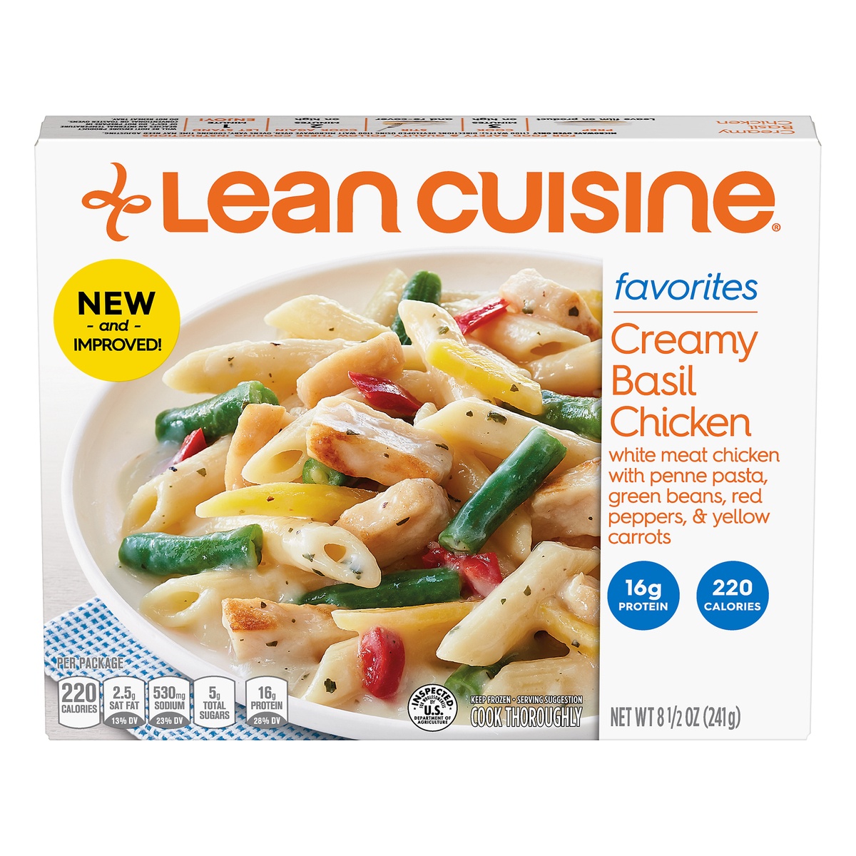 slide 1 of 6, Lean Cuisine Creamy Basil Chicken with Tortellini 8.5 oz, 8.5 oz