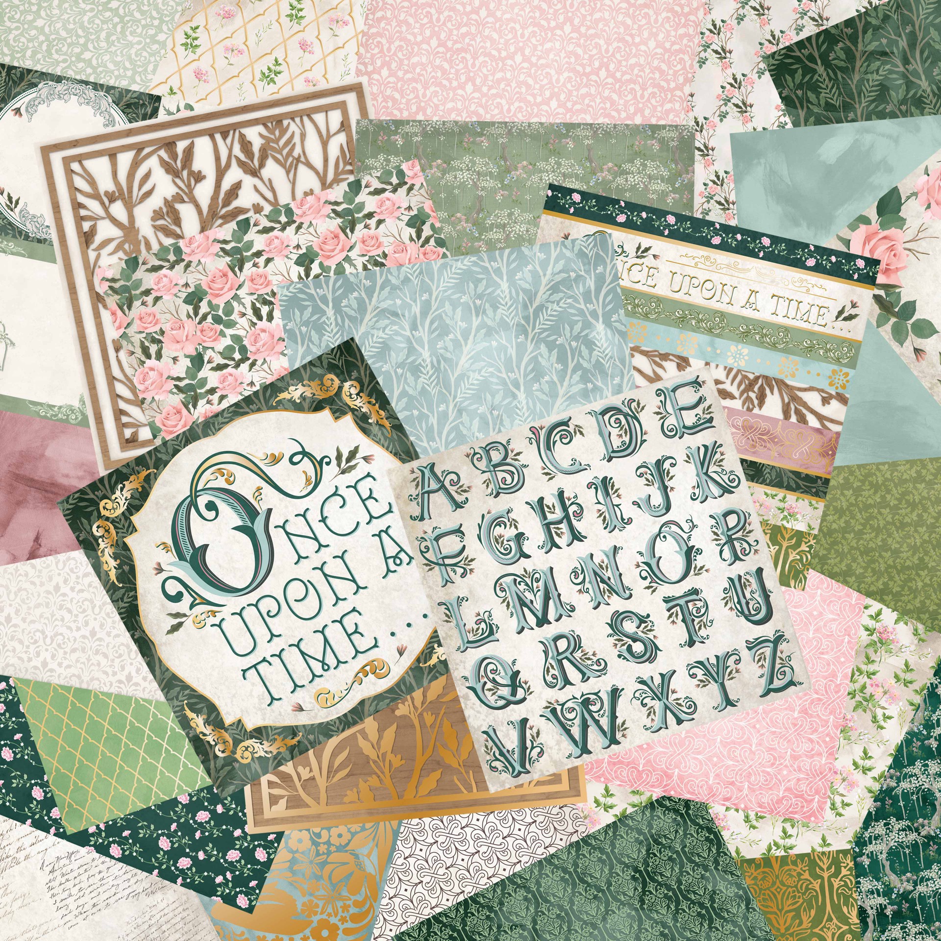 slide 3 of 3, 12" X 12" Fairytale Paper Pad By Recollections, 58 Sheets, 12 in x 12 in